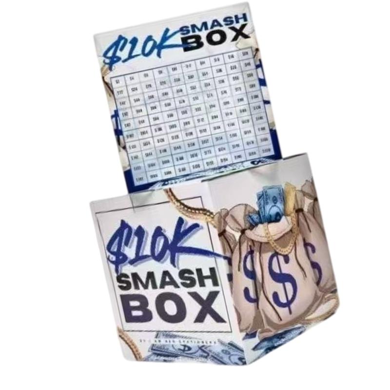 10k Saving Challenge Budget Planning Money Box Acrylic Cash Banks for Students and Family with Visual Progress Tracking