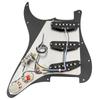 Musiclily Pro SE SSS Stratocaster Prewired Pickguard for ST Stratocaster Electric Guitars with Staggered Alnico 5 Set Single-Coil Pickups, Black,