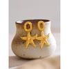 Eetit Summer Stainless Steel Metal Starfish Stud Earrings Ocean Style Holiday Beach Wear Popular Jewelry Recommend