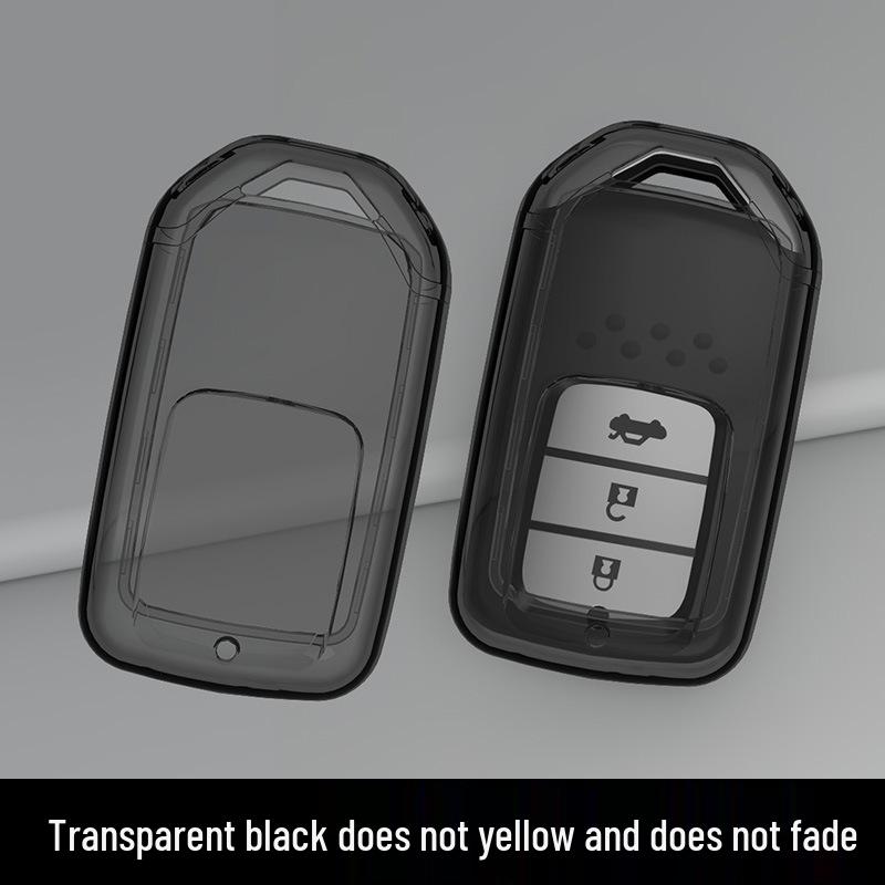 Honda Key Case for Civic, Accord, CRV, Vezel, URV, Avancier, Fit, Crider, Integra, Breeze - Transparent Shell