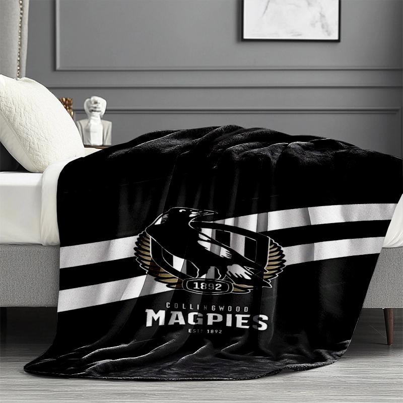 Football Club Print Blanket - Soft & Comfortable, for Bedroom, Travel, Sofa, Home Decoration - Birthday Christmas Gift for Friend