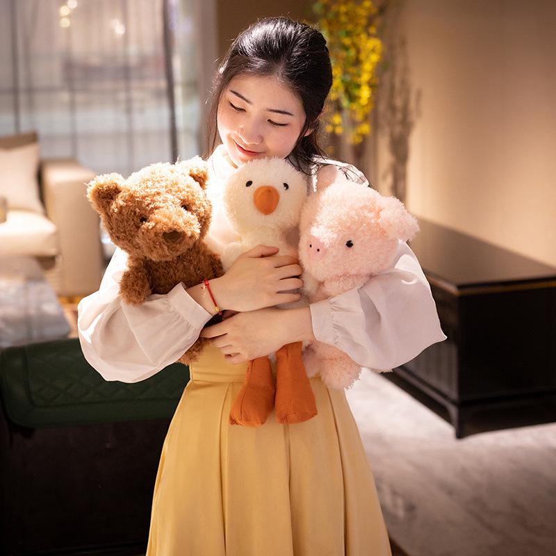 Curly Pig Plush Toy - Cute Cartoon Animal Series