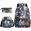 Interstellar Baby Stitch Three-Piece School Bag Cartoon Peripheral Printed Polyester Backpack Student School Bag Leisure Bag