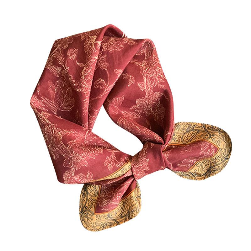 70% Cotton 30% Silk Scarf Women Summer Hijab Bandana Foulard Female Headbanda Red Pashmina Scarves Echarpe Shawl Wrap Pashmina