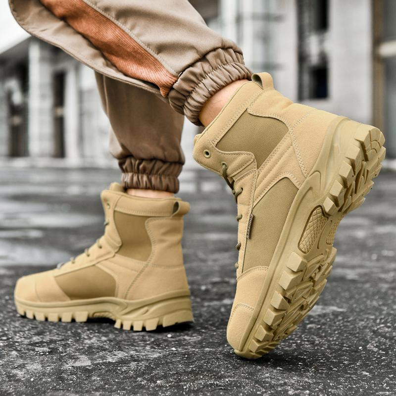 TUINANLE Hochwertige Wanderschuhe Wüste Herren Outdoor Wanderschuhe Leichtgewichtige Herren Damen High Top Sneaker Große Größe
