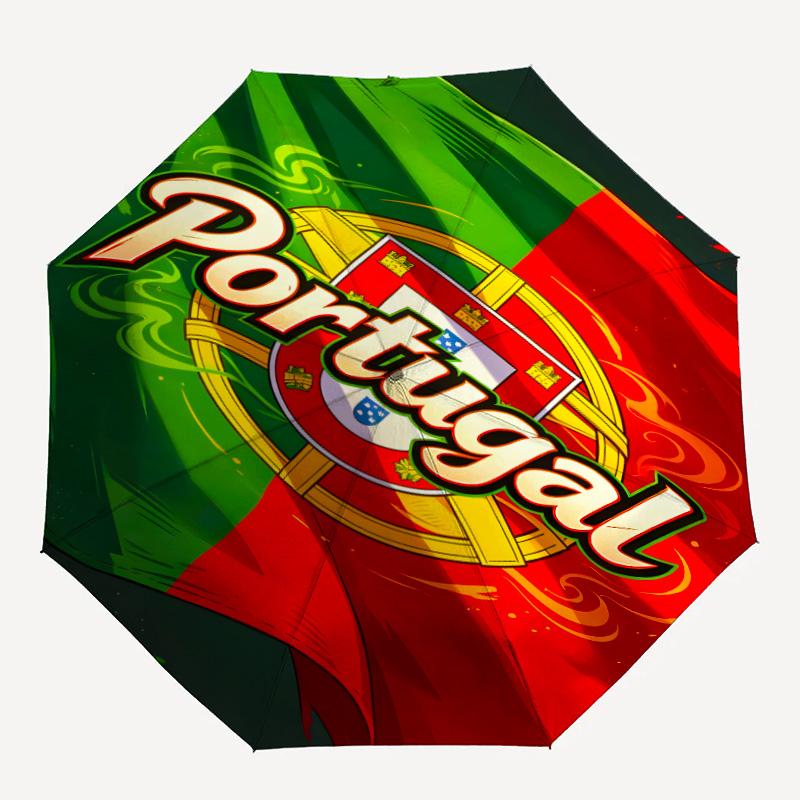 1pc P-Portugal Umbrella, Sun Protection, And UV Shielding. It Has Eight Sturdy Ribs for Outdoor Use And Perfect As a Holiday Gift