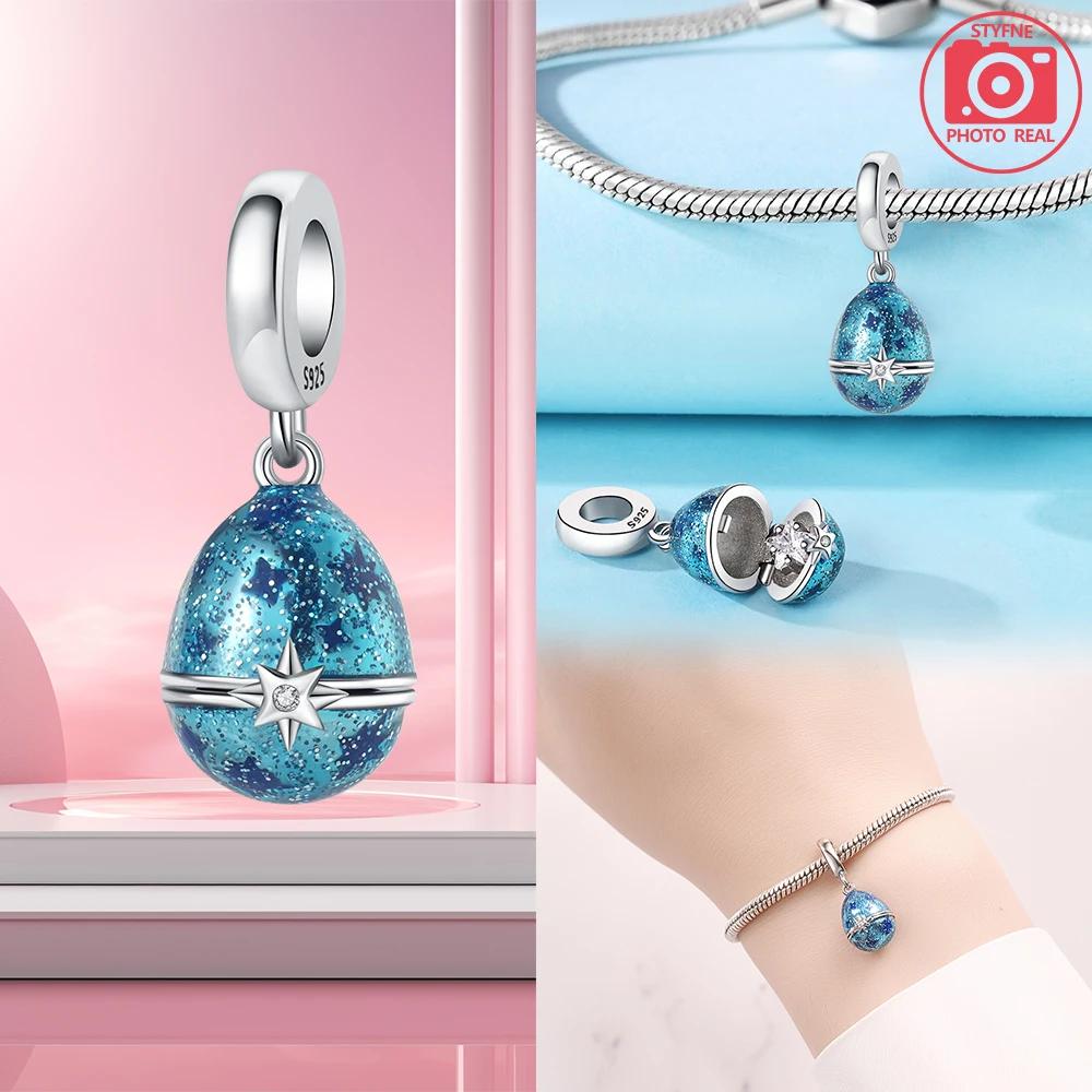 Easter Egg Pendant Copper For Charms Copperoriginal Bracelet For Jewelry Making