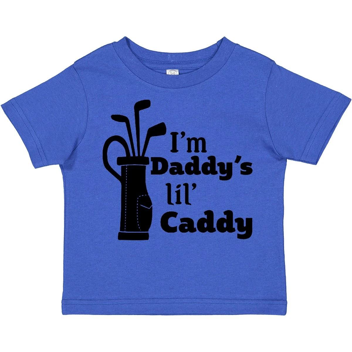 Inktastic I m Daddy s Li l Caddy- Golf For Kids Toddler T-Shirt Sports Dad Daddy 100