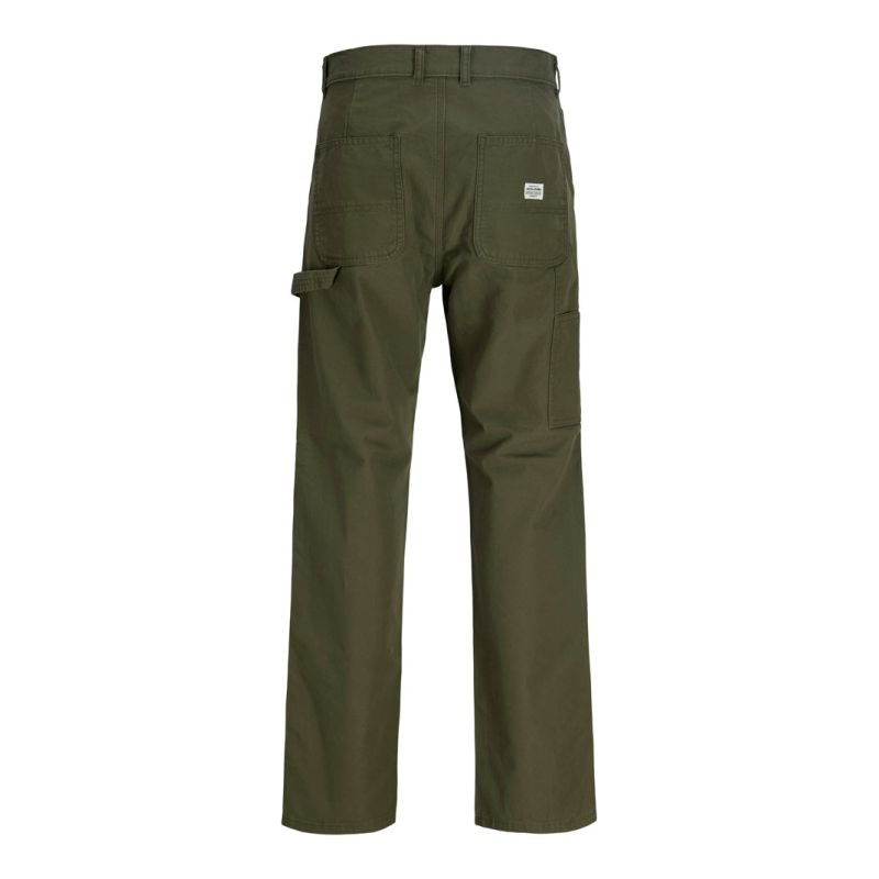 Pantalon cargo kaki eddie baggy fit coton Homme JACK & JONES