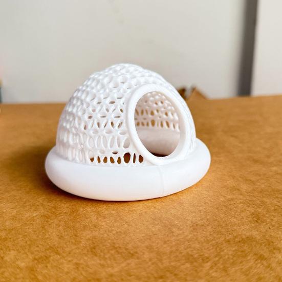 Floating Betta Fish Hide And Shrimp Cave 3D Printed Aquarium Hammock Small Feeding Ring Resting Shelter for Fish Tank Decoration