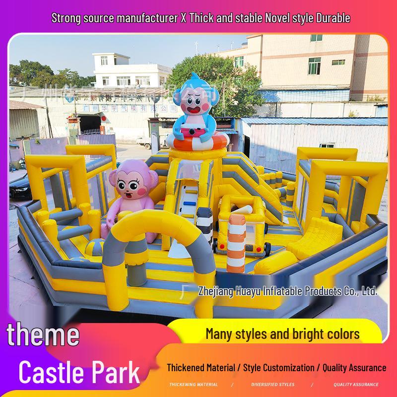Large Outdoor Inflatable Children's Bouncy Castle with Big Slide
