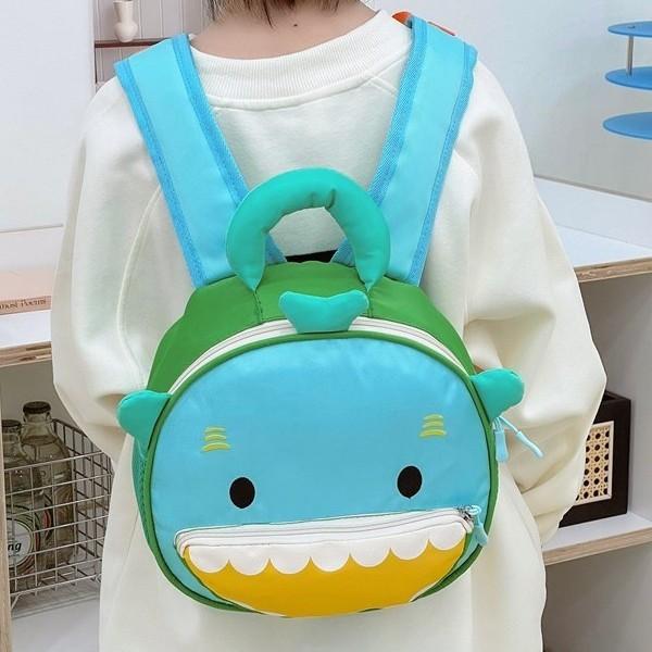 Dinosaur Mushroom Bowknot Bag Cartoon Backpack With Adjustable Straps Shoulder