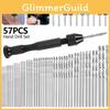 Versatile 57pcs Mini Tiny Micro Drill Bits Set For Detailed Wood And Model Craft Works