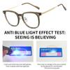 Portable Blue Ray Blocking Anti-Blue Light Glasses Ultralight Metal Computer Goggles Eye Protection Square Eyeglasses Office