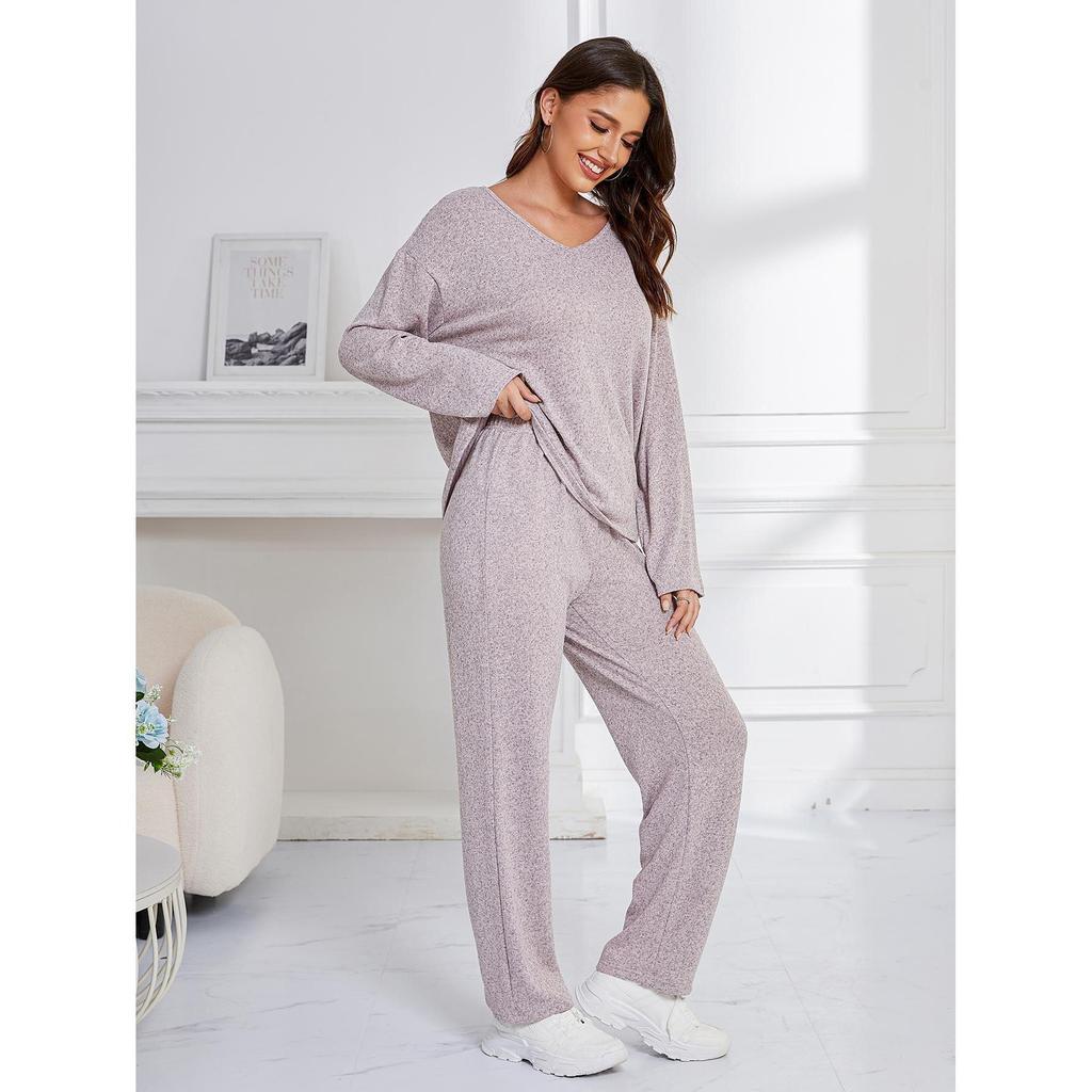 Pajamas Women's Autumn and Winter Loose Casual Sports Long-sleeved Two-piece Suit Women's Loungewear Pyjamas