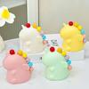 Creative Kawaii Stainless Steel Fruit Fork with Plastic Storage Tank Cake Dessert Fork Household Kitchen Desktop Decoration