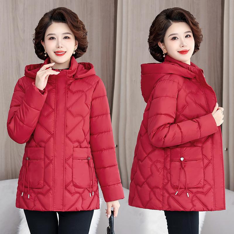 2025 Fall/Winter Padded Jacket Mid-length Fashion Cotton Jacket Women's Winter Wear New Temperament Jacket