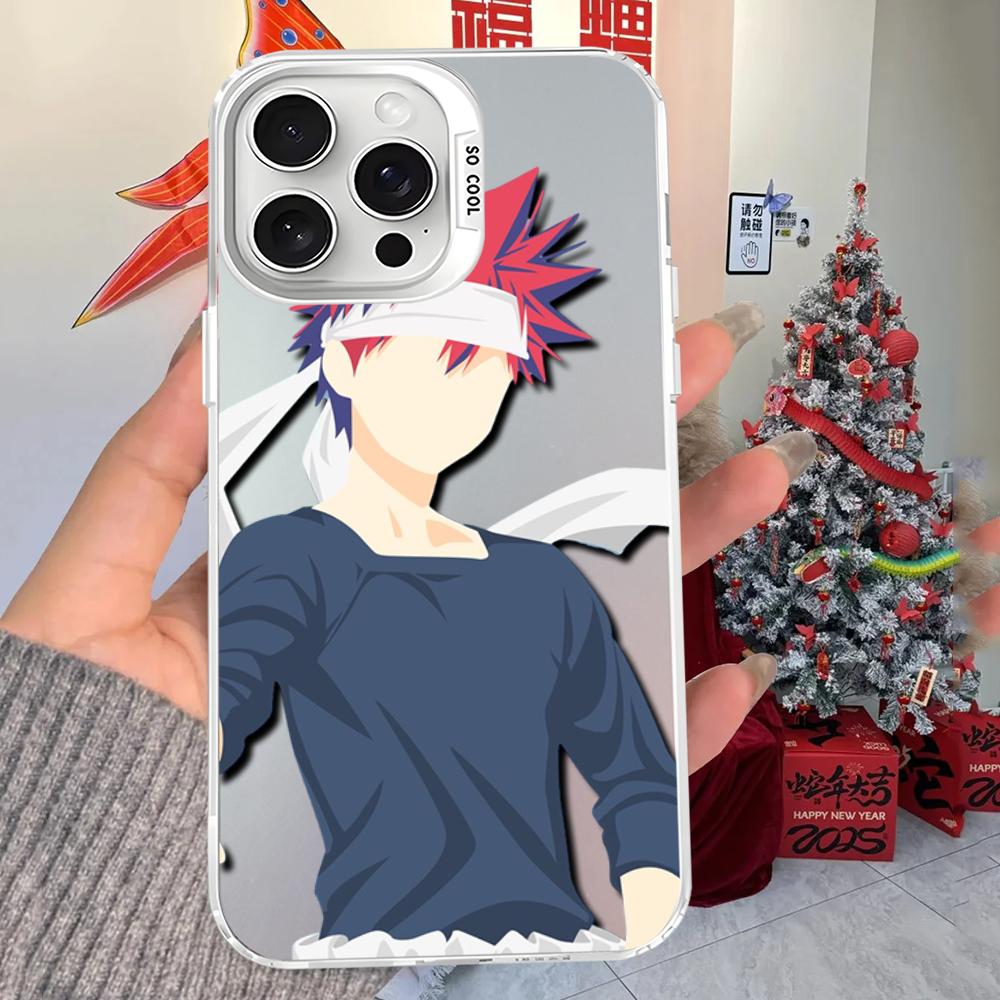 Soma Yukihira Food Wars Shokugeki no Soma Anime Phone Case For iPhone16 15 14131211ProMax X XR87Plus Matte Shockproof Back Cover