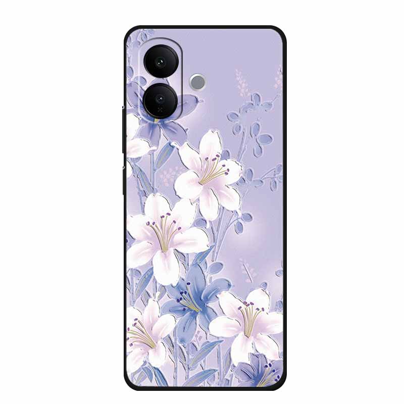 3D Embossed Case For Vivo V60 lite V2530 Phone Case Shockproof Silicone Soft Coque For Vivo V60 lite 2025 Back Cover Case Funda