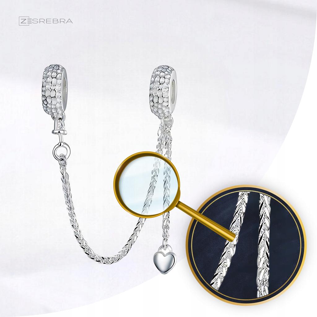 Charms Chain Security 925 Zircons Charms Pr 925