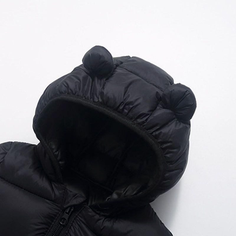 1-4 Years Kids Winter Warm Hooded Coat Zipper Jacket