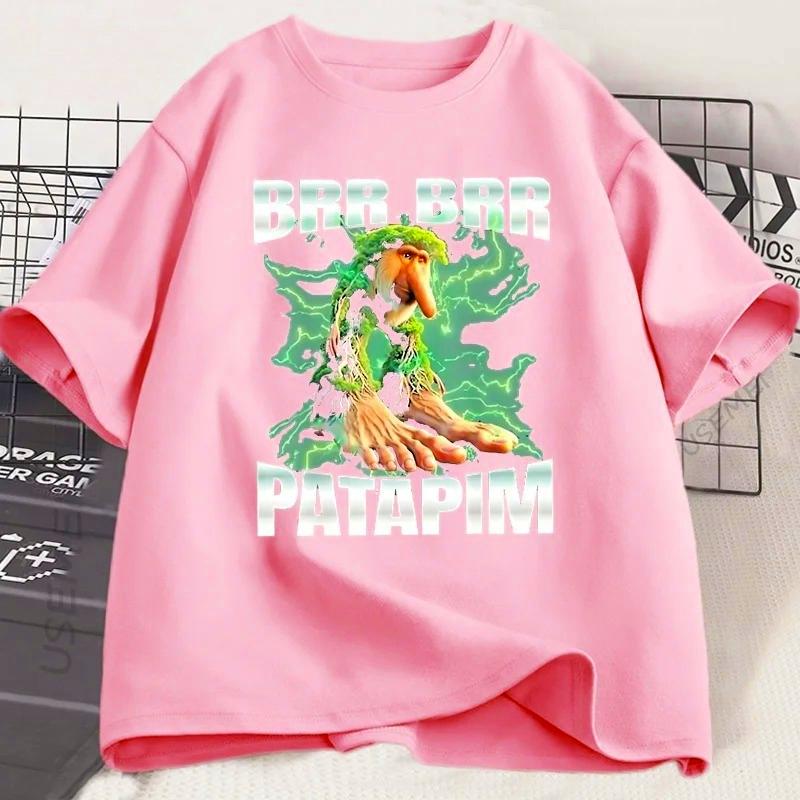 BrrBrr Patapin T-shirt Italian Brainrot T Shirt Short Sleeve Trendy T-Shirt Harajuku Tee Shirt Streetwear Unisex Tops Tee Tops