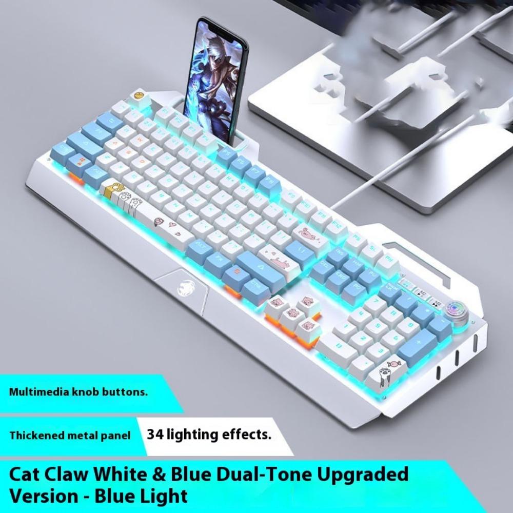 Mechanical Keyboard, Wired Mouse Set, Game Computer, E-sports, Green Axis, Wireless Keyboard and Mouse Special