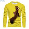 T-shirt da uomo Dragon T-shirt casual con stampa 3D a maniche lunghe con grafica animale magica T-shirt modello High Street Top uomo/donna T-shirt hip-hop