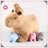 Simulation Fluffty Capybara Plush Stuffed Animals Toy Soft Dolls Real Life Capybara Dolls Kids Toys Peluche Christmas Gift 18cm