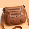 Retro Love Decorative Shoulder Bag, Suitable for Women's Daily Travel Matching, Multi Pocket Crossbody Bag, Large Capacity Women's Bag