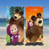 Cartoon M-Masha n the B-Bear-S Towel Sports Quick Dry Travel Camping Gear Sandproof Soft Light Large Beach Towel