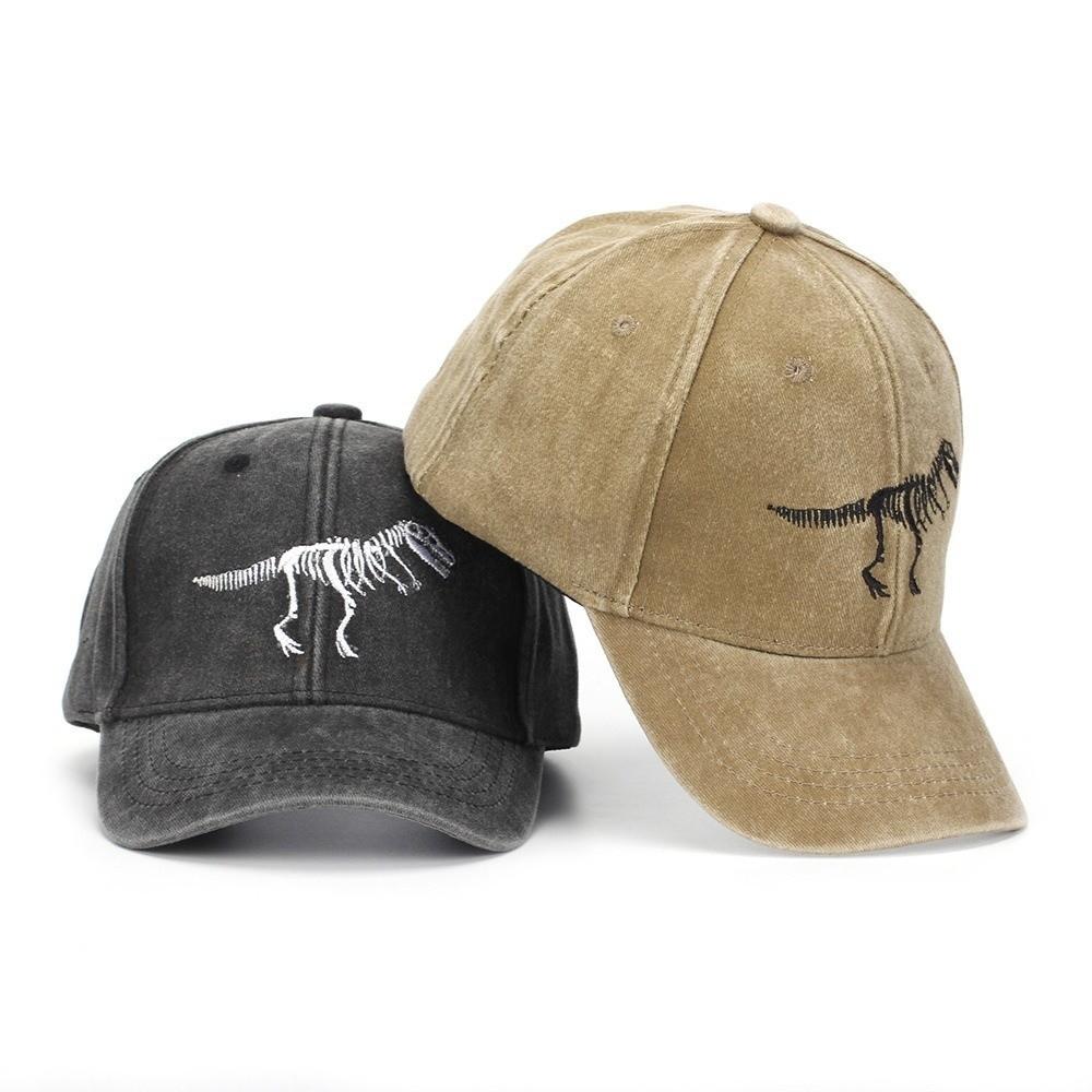 Embroidered Dinosaur Baseball Cap Cotton Kids Sports Hat Casual Sun Hat  Summer
