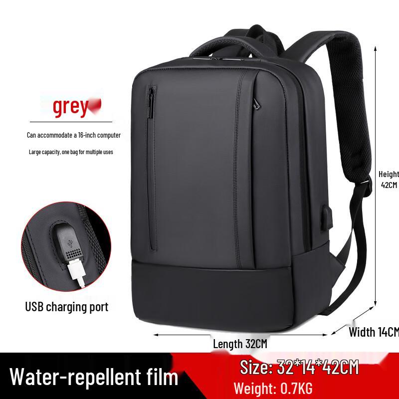 Zhili Men s Business Multi-Purpose Laptop Backpack 32x14x42cm (Fits 15.6-inch Laptop)