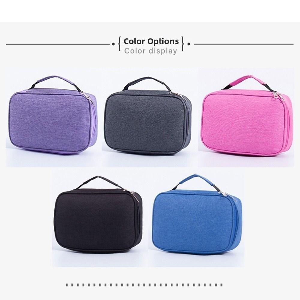 Large Capacity Art Storage Pen Case 72 Hole Stationery Pouch  Desktop Storage