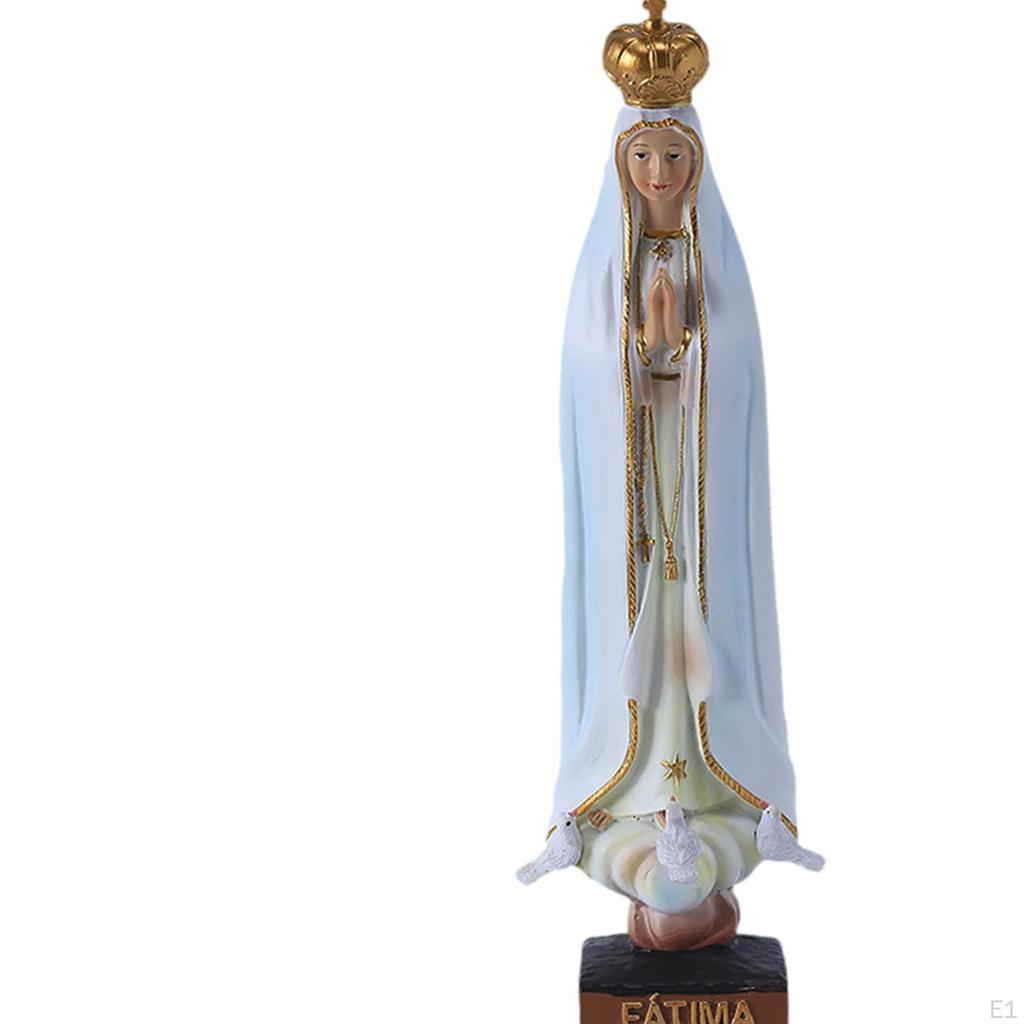 Katholische Statue Harzfigur Künstlerische Tragbare Jungfrau Maria Figur Skulptur für Kamin Schreibtisch