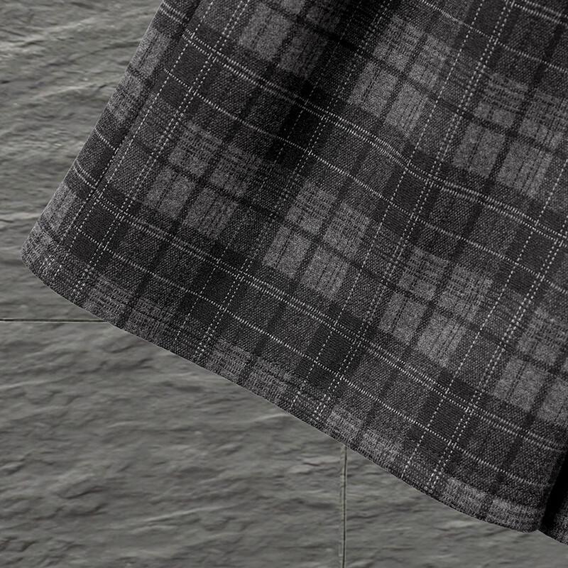 Women's Retro Plaid Fleece-Lined Wide-Leg Pants