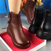 Soft-soled Boots, Short Boots for Women, New Autumn and Winter Boots, Versatile Fleece Cotton Shoes