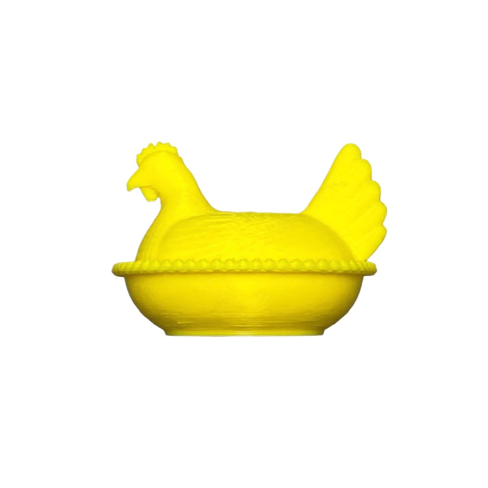 

Chicken Laying Eggs Refrigerator Magnet One Size жовтий