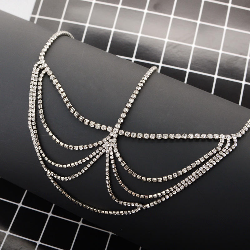 Headgear, Bohemian Headband, Metal Fringed Chain, Women'S Headrope, Rhinestone Multi-Layer Hair Accessories.