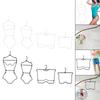 Swimsuit Hanger Multipurpose Top Swivel Hook Bikini Hanger Swimwear Display Hangers Closet Organizer for Clothes Beachwear Coat