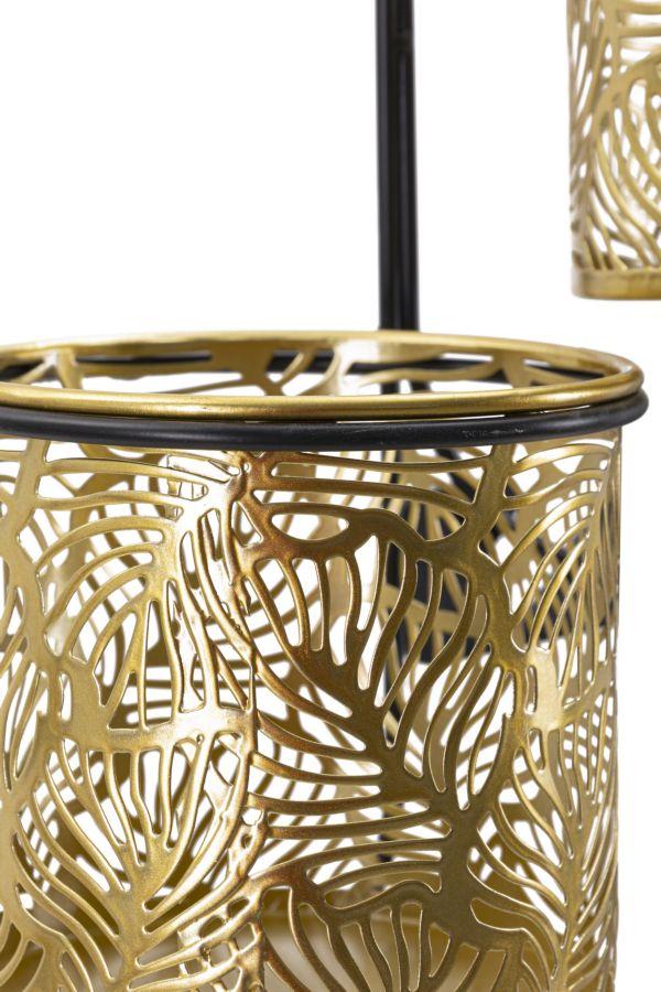 Nástěnný držák na vázu dvojitý Hong cm 27x14x48