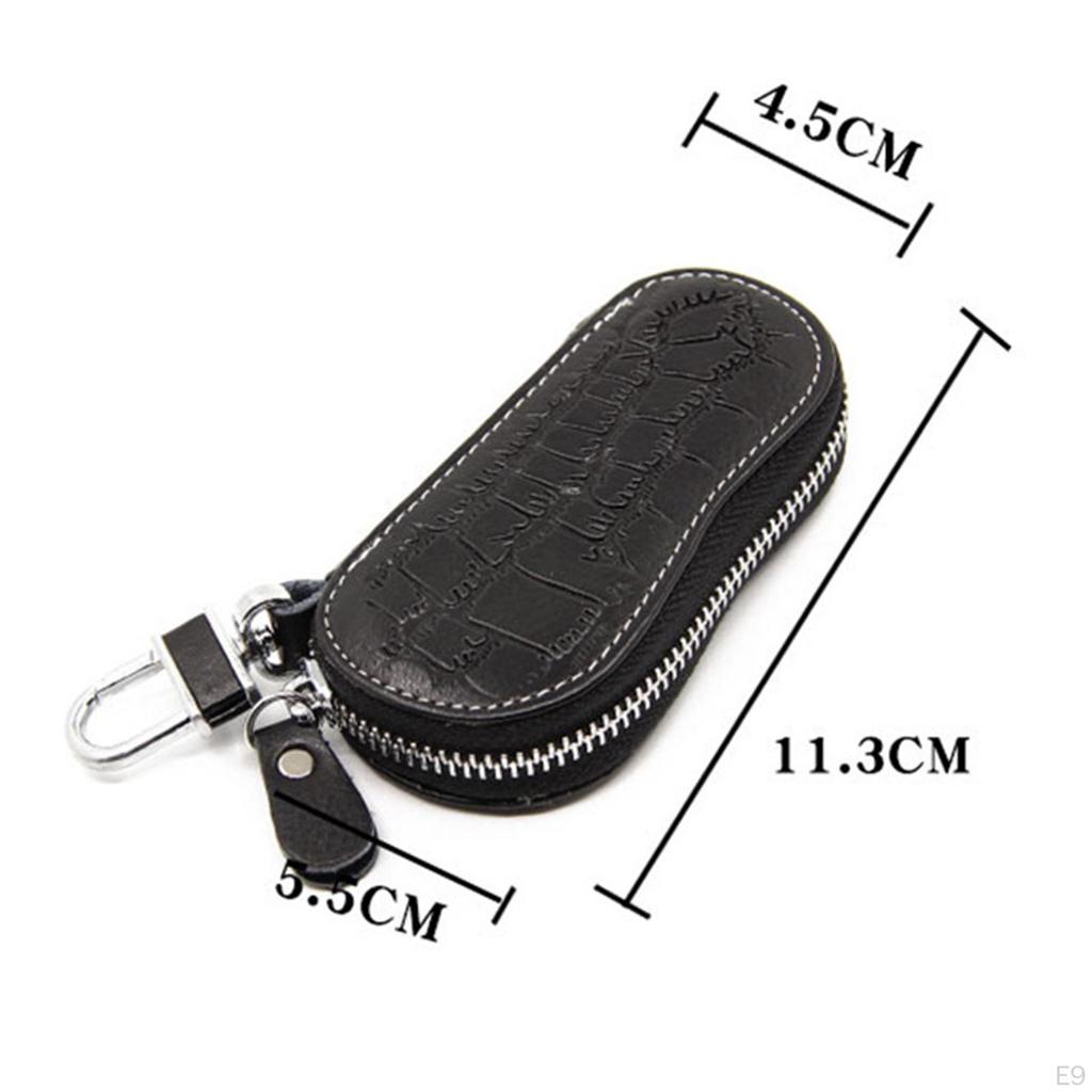 Halter Leder Autoschlüssel Organizer Damen Schlüsselanhänger Hüllen Unisex Tasche