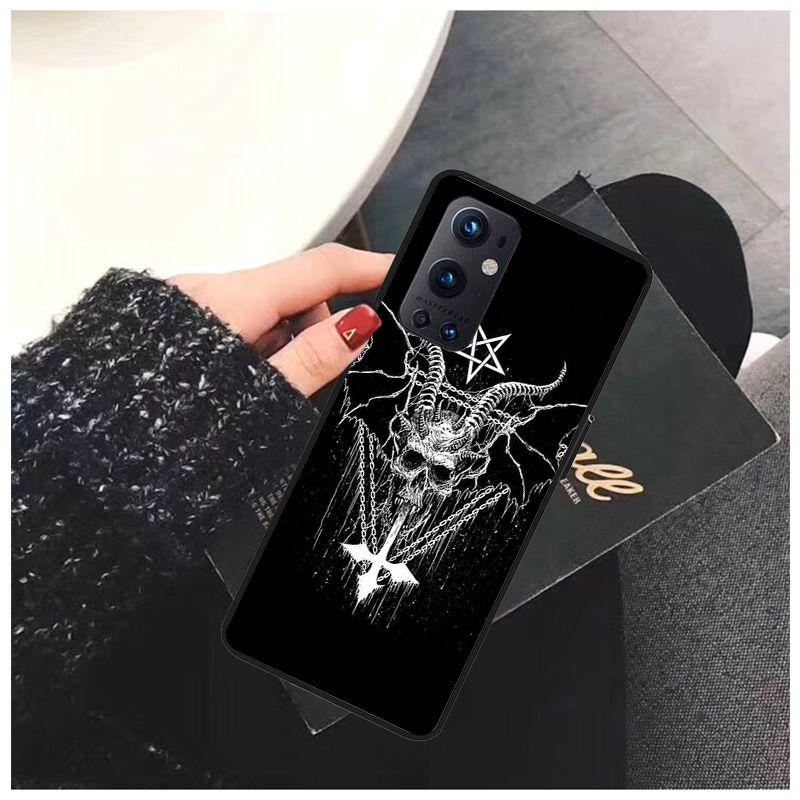 Pro OnePlus Nord N10 N100 CE 5G Pouzdro Pentagram 666 Démonické Satanistické Pouzdra pro One Plus 6 5T 6T 7T 8T 8PRO 9PRO Kryt na Telefon Coque