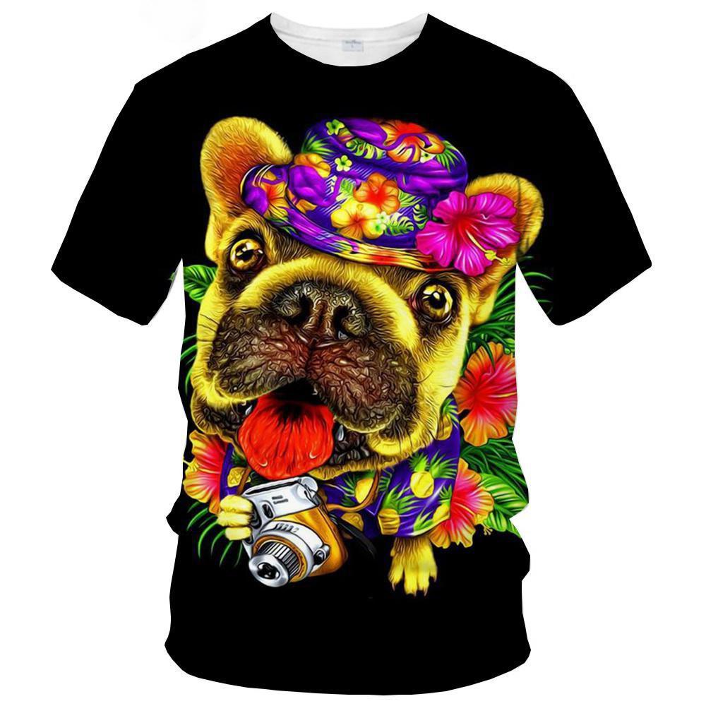 New Summer Hot Sale Dog Men's/women's Fashion Slim T-shirt 3D Print T-shirt Casual Top Kids Clothing