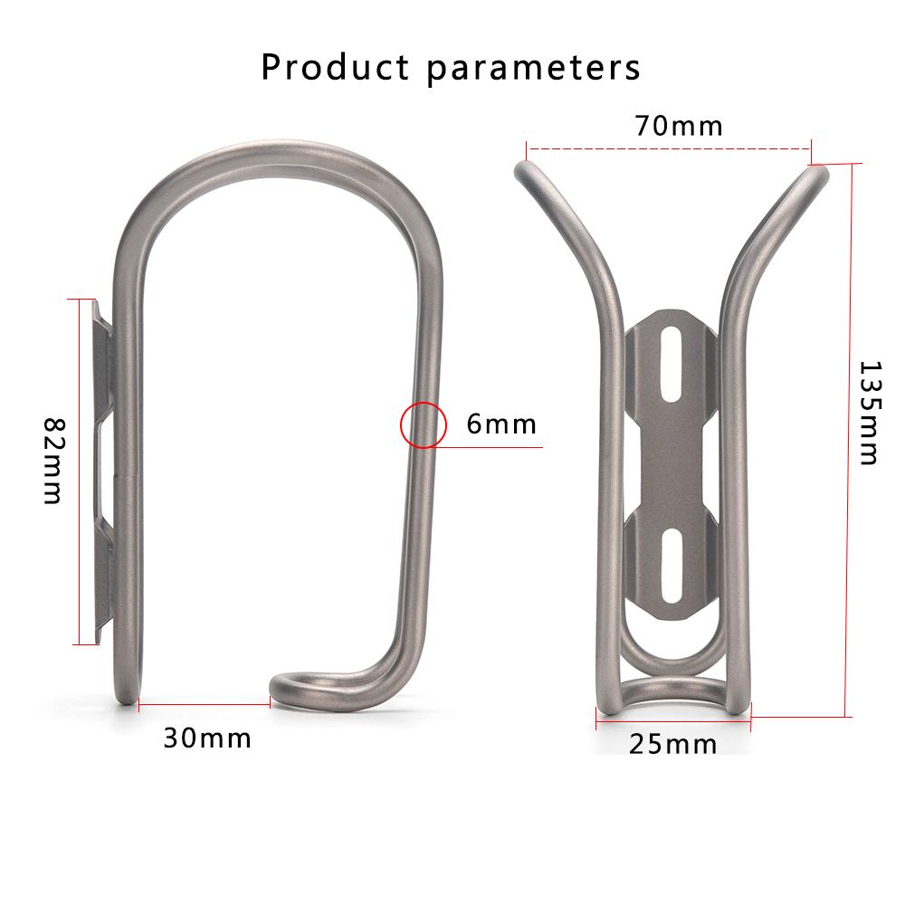 Ultralett Titanium Sykkel Vannflaskebur FlaskeholderMTB Road Bike Flaskebrakett Flaskestativholder
