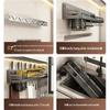 70cm Aluminum Wall-Mounted Kitchen Organizer Rack