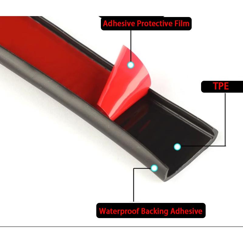 1-10Meter TPE U-Shaped Seal Strip Self-Adhesive Edge Banding Sealing Strip For Furniture Cabinet Desk Edge Guard Protector9-40mm