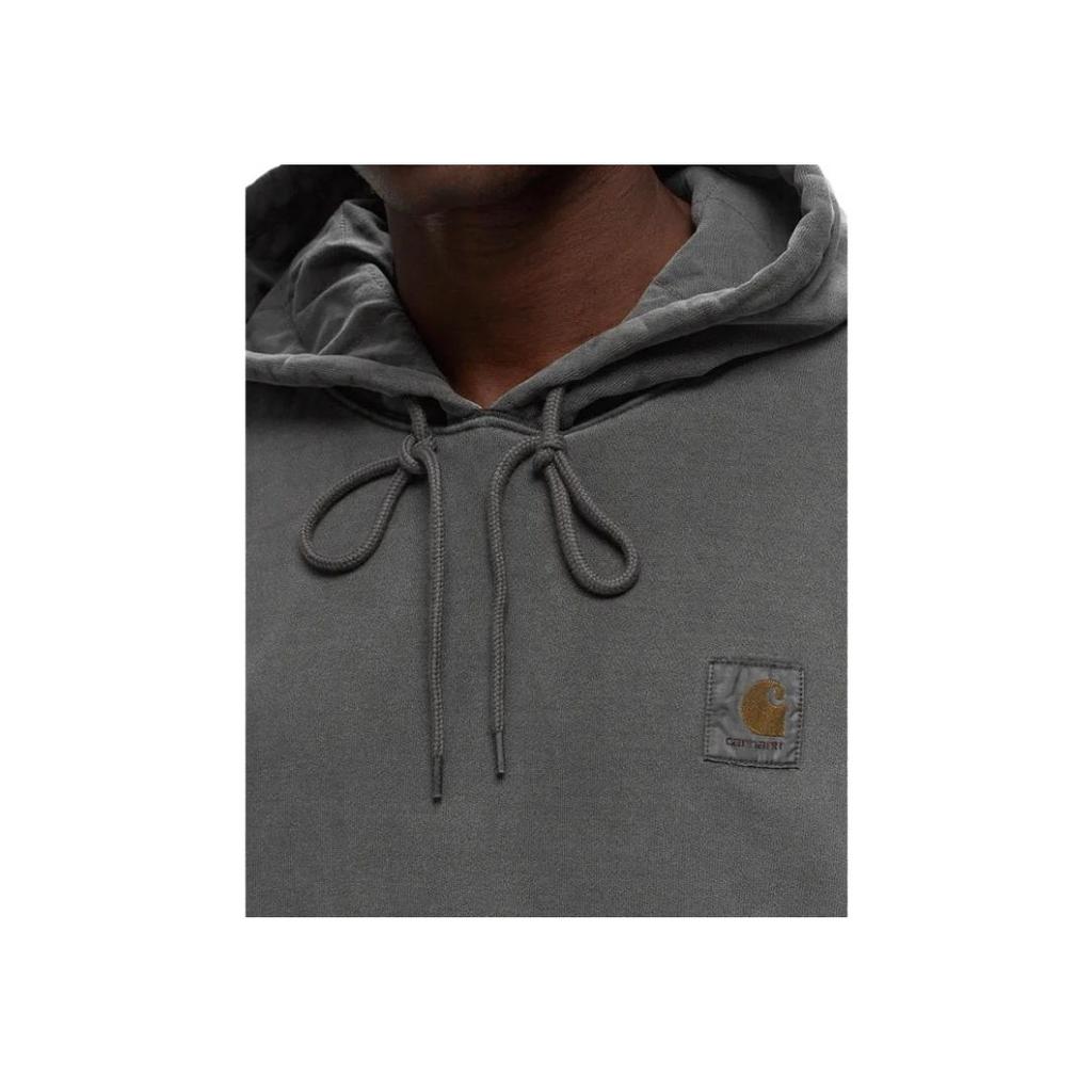 Carhartt WIP Hooded Pullover Oversized Long Sleeve Sweatshirt Men Sweatshirt Gray I029523-87-GD
