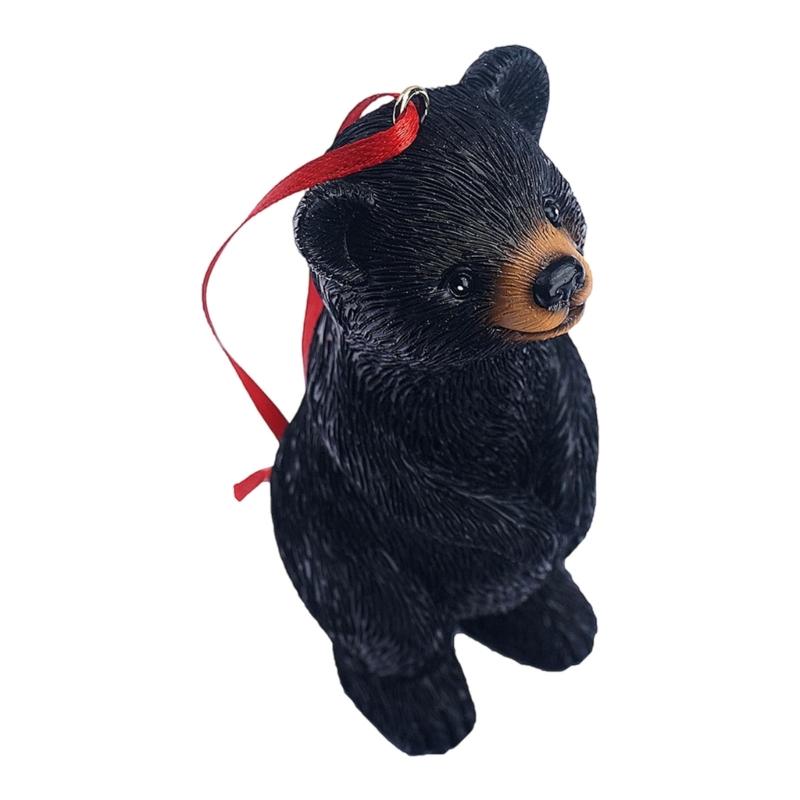 Lovely Bear Suspended Decoration For Deck Porch Environmental Friendly Rosin Handbuilt Decoration