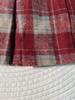 High-Waisted Plaid Woolen Pleated Skirt - Women's A-Line Autumn/Winter 2025 Academy Style